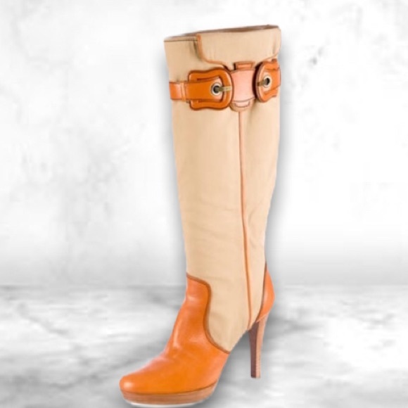 FENDI Shoes - Never worn fendi boots khaki/cognac color